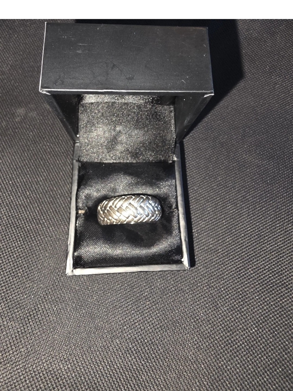 EFFY Men's Sterling 925 Silver Braided Ring Used